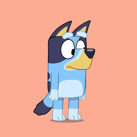 Bluey Looking Right
